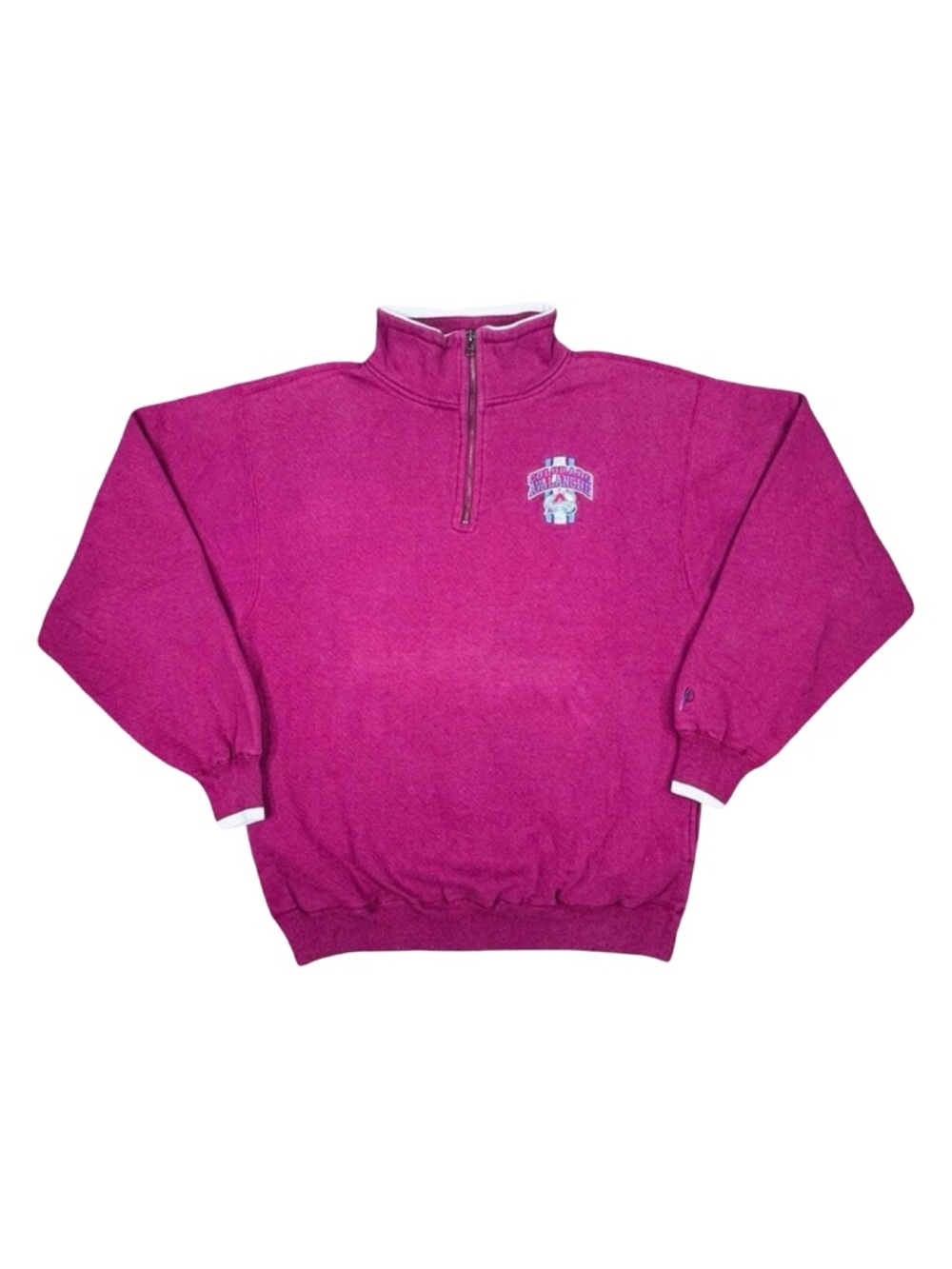 Vintage Pro Player Colorado Avalanche Embroidered Quarter-Zip Pullover - Medium